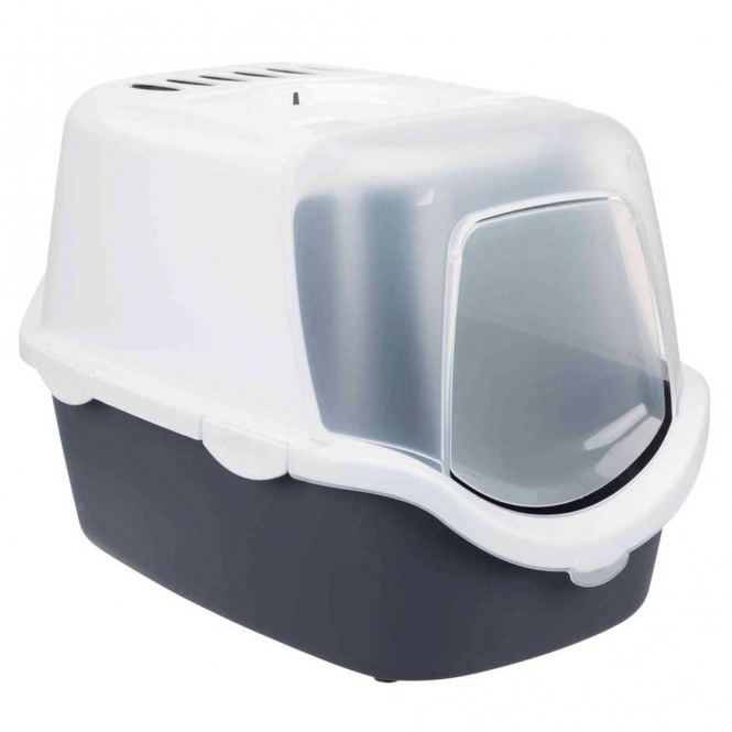 Trixie Katzentoilette Vico Easy Clean blaugrau/weiß