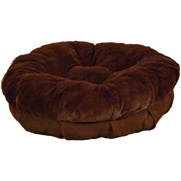 All for Paws Kuschelbett für Hunde & Katzen - braun Medium 63 x 63 x 13 cm