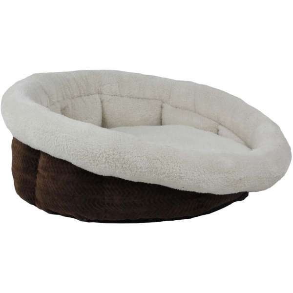All for Paws Hunde- & Katzenbett mit Fischgrätenmuster Small 38 x 38 x 18 cm
